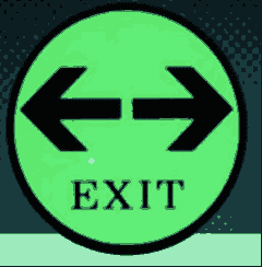 EXIT 양방향 유도 표지